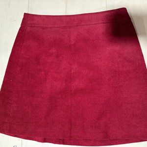 J.Crew Mercantile corduroy mini-skirt, size 4, burgandy